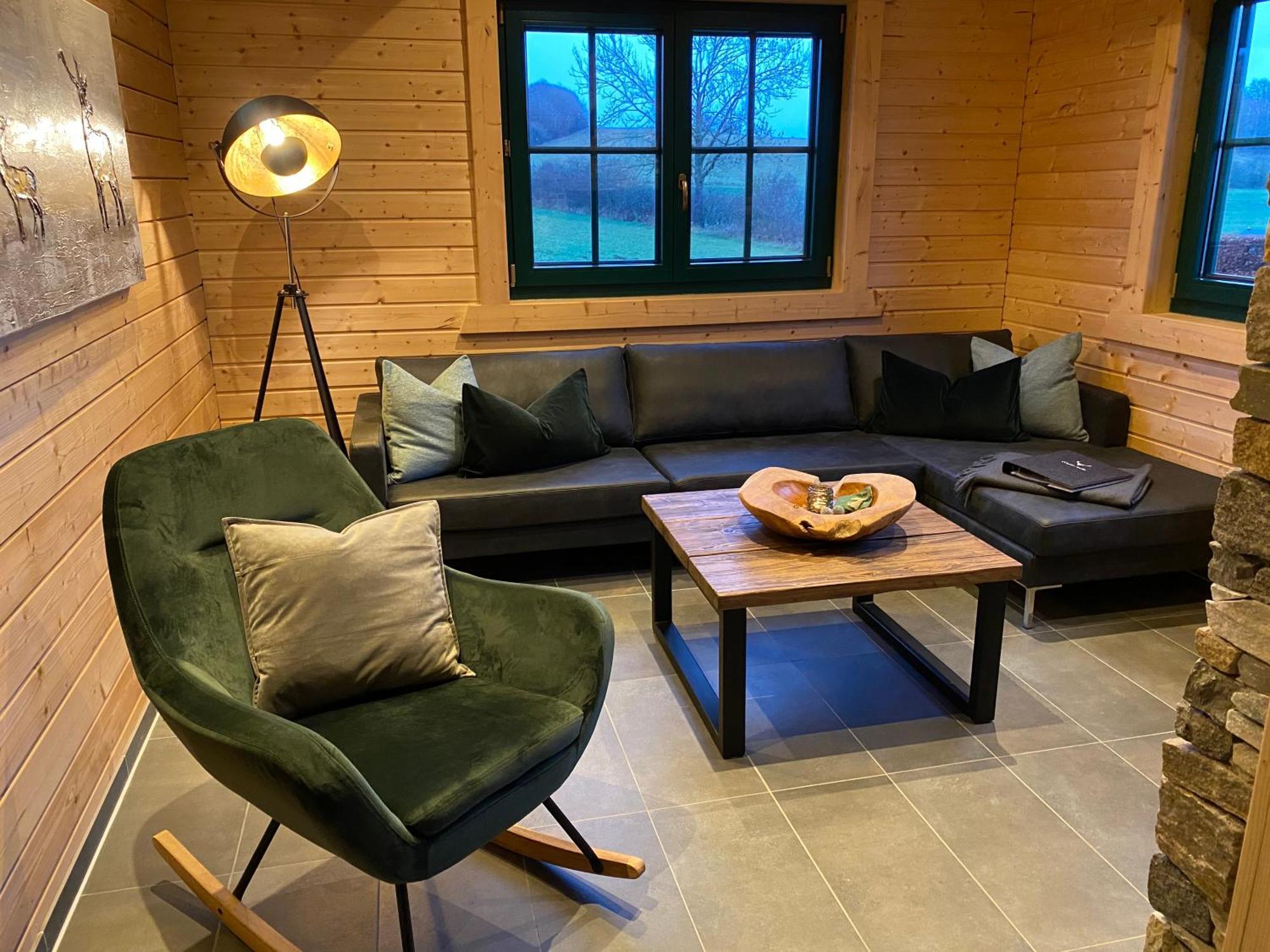 Holzhaus Onkel Fritz Mit Sauna Und Whirlwanne Esch  Εξωτερικό φωτογραφία